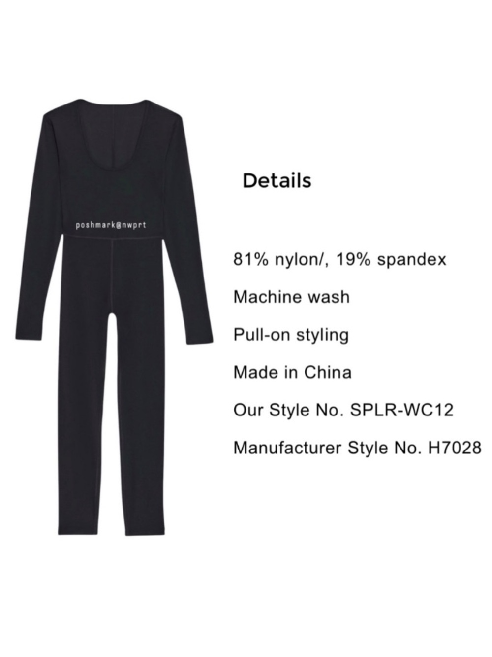 SPLITS59 Chloe Jumpsuit Activewear Workout Fitness Onesie Jumper Black S Small - Picture 4 of 10